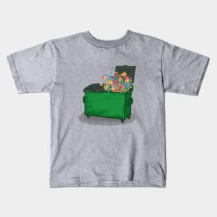 Dumpster Flowers Kids T-Shirt